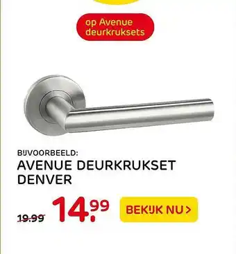 Praxis Avenue Deurkrukset Denver aanbieding