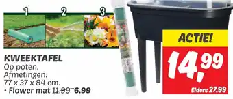 Dekamarkt KWEEKTAFEL aanbieding