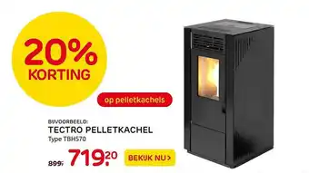 Praxis Tectro Pelletkachel TBH570 aanbieding