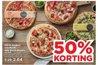 PLUS Uit de keuken van plus alle verse pizza's aanbieding