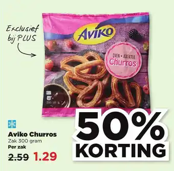 PLUS Aviko Churros  300 gram aanbieding