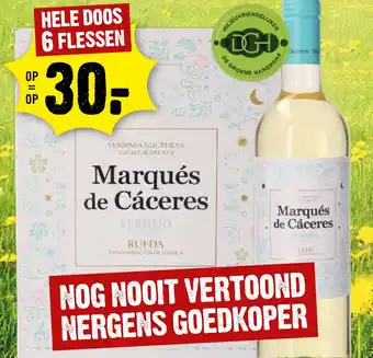 Dirck 3 Marqués de Cáceres 6 flessen aanbieding