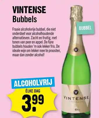 Dirck 3 VINTENSE Bubbels aanbieding