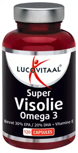 De Online Drogist Lucovitaal Super Visolie Omega 3 Capsules 120CP aanbieding