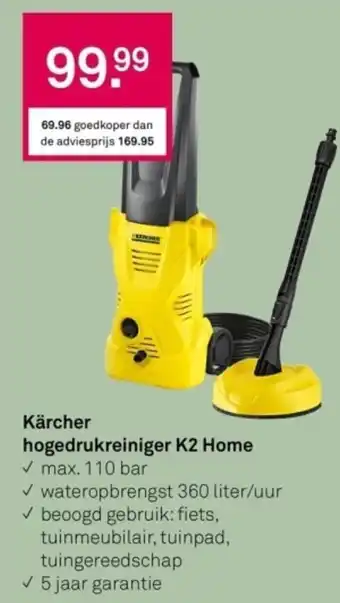 Karwei Kärcher hogedrukreiniger K2 Home aanbieding