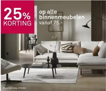 Karwei Op alle binnenmeubelen aanbieding