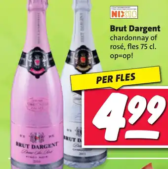 Nettorama Brut Dargent chardonnay of rosé, fles 75 cl aanbieding