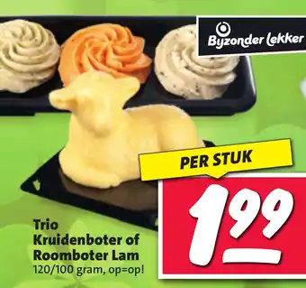 Nettorama Trio Kruidenboter of Roomboter Lam 120/100 gram aanbieding