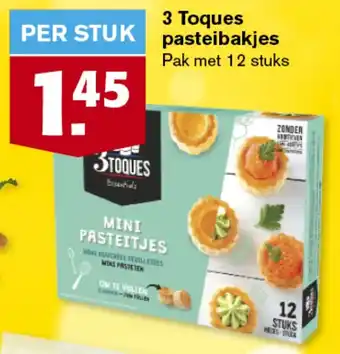 Hoogvliet 3 Toques pasteibakjes 12 stuks aanbieding