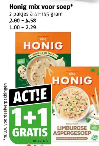 Poiesz Honig mix voor soep 2 pakjes à 41-145 gram aanbieding