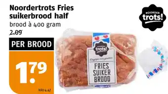 Poiesz Noordertrots Fries suikerbrood half brood à 400 gram aanbieding