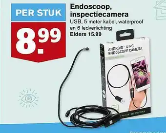 Hoogvliet Endoscoop, Instpectiecamera aanbieding