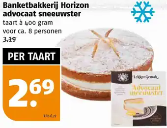 Poiesz Banketbakkerij Horizon advocaat sneeuwster 400g aanbieding