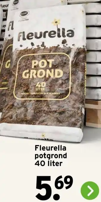 GAMMA Fleurella potgrond 40 liter aanbieding