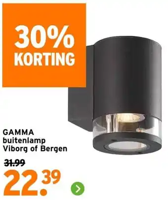 GAMMA buitenlamp Viborg of Bergen aanbieding