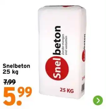 GAMMA Snelbeton 25 kg aanbieding