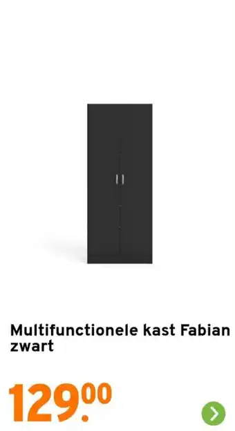 GAMMA Multifunctionele kast Fabian zwart aanbieding