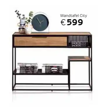 Woonboulevard Poortvliet Henders & Hazel Wandtafel City aanbieding