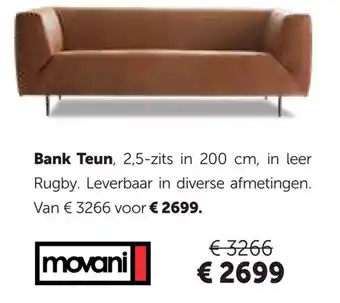 Woonboulevard Poortvliet movani Bank Teun aanbieding