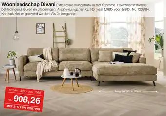 Woonsquare Woonlandschap Divani aanbieding