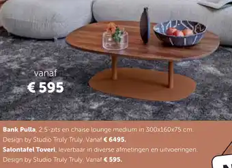 Woonboulevard Poortvliet Leolux Salontafel Toveri aanbieding