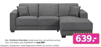 Leen Bakker Hoekbank Aberdeen aanbieding