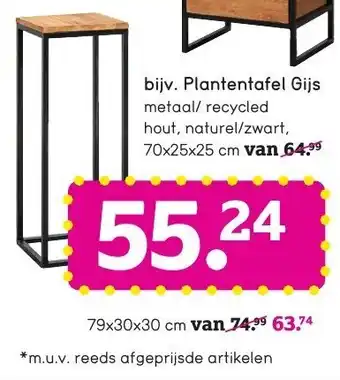 Leen Bakker Plantentafel Gijs aanbieding