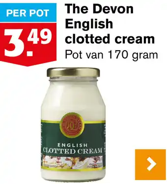 Hoogvliet The Devon English clotted cream 170g aanbieding