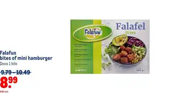 Makro Falafun bites of mini hamburger aanbieding