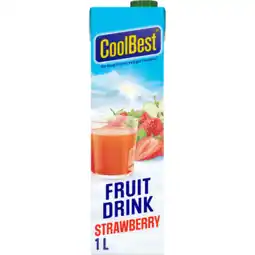 Jumbo CoolBest FruitDrink Strawberry 1L aanbieding