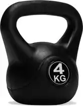 Bol.com VirtuFit PVC Kettlebell - Gewichten - 4 kg - Zwart - Kettle Bell - Kettlebells aanbieding