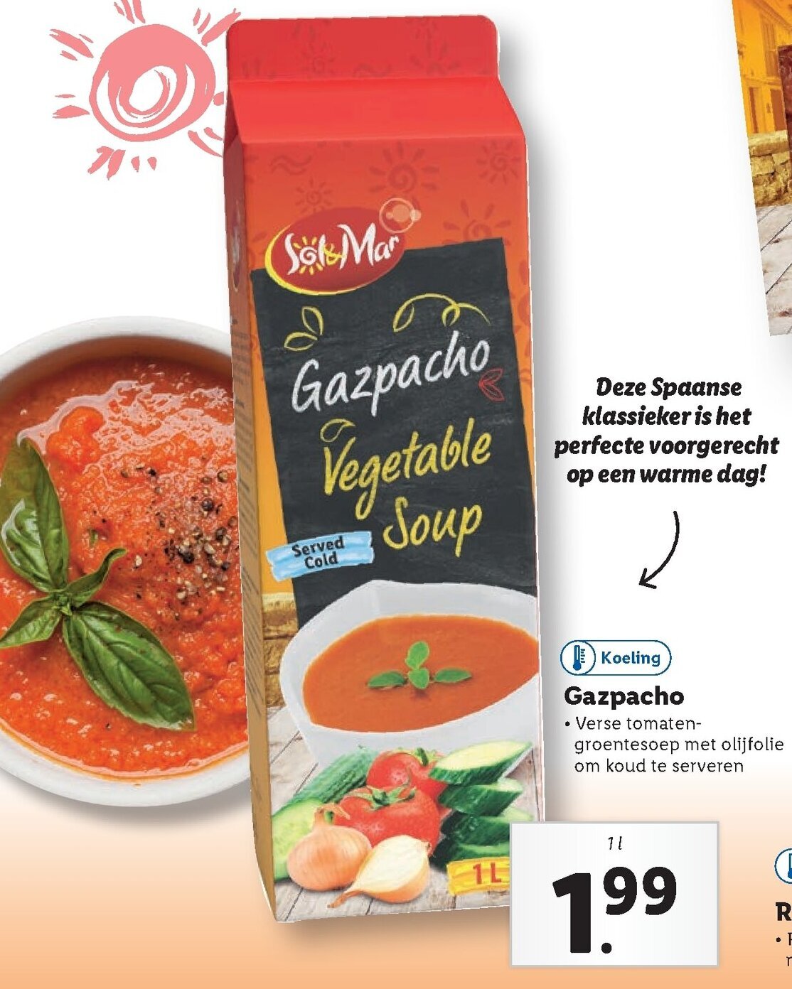 Sol Mar Gaspacho 1L aanbieding bij Lidl
