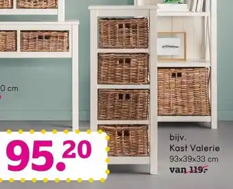 Leen Bakker Kast Valerie 4 lades aanbieding