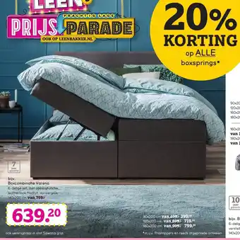 Leen Bakker Boxcombinatie Varena 140x200 aanbieding