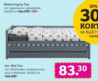 Leen Bakker Bed Ties 90*200cm aanbieding