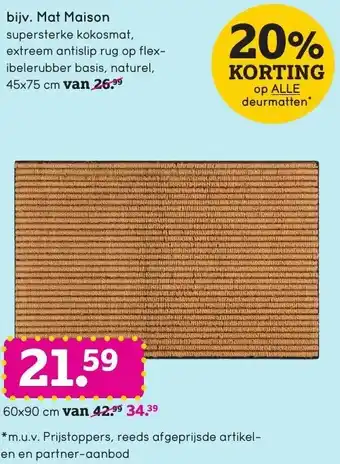 Leen Bakker Mat Maison 45*75 aanbieding