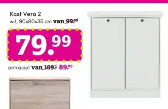 Leen Bakker Kast Vera 2 aanbieding