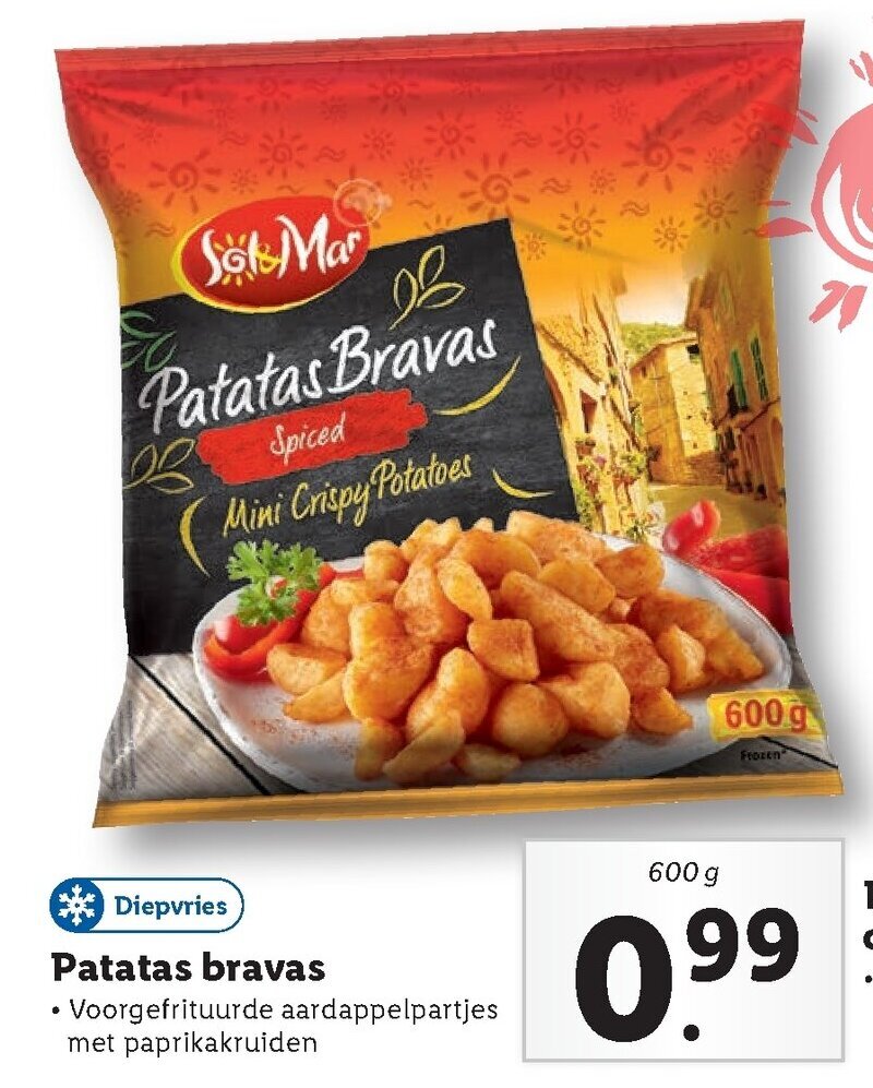 Sol Mar Patatas bravas 600g aanbieding bij Lidl
