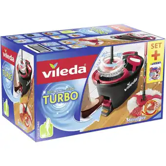 Conrad Vileda Vileda TURBO BOX incl. TURBO REFILL MICROFIBRE 2-in-1 reserve kop 1 stuk(s) 158572 aanbieding