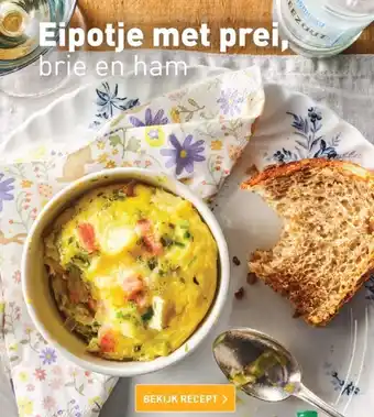 ALDI Eipotje met prei brie en ham aanbieding