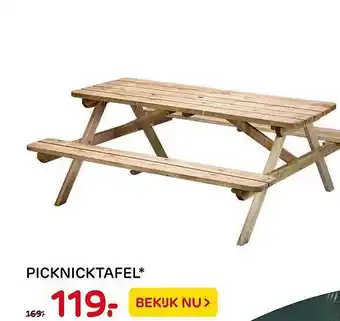 Praxis Picknicktafel aanbieding