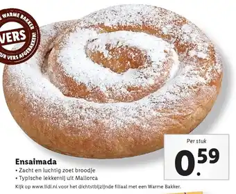 Lidl Ensaimada aanbieding