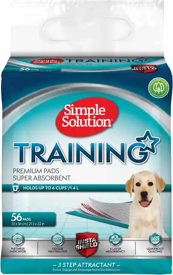 Amazon Simple Solution Absorberende Premium Honden- en Puppytrainings -Pakket van 56 aanbieding