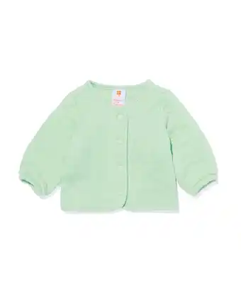 HEMA HEMA Newborn Gewatteerde Jas Mintgroen (mintgroen) aanbieding