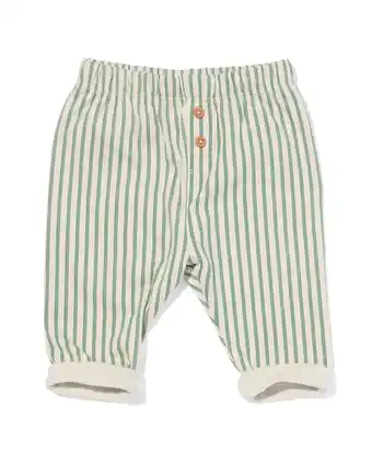 HEMA HEMA Baby Sweatbroek Strepen Ecru (ecru) aanbieding