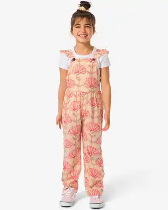 HEMA HEMA Kinder Tuinbroek Met Linnen Roze (roze) aanbieding