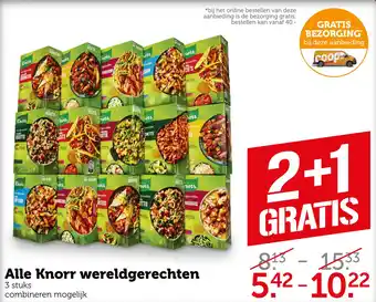 Coop Alle Knorr wereldgerechten aanbieding