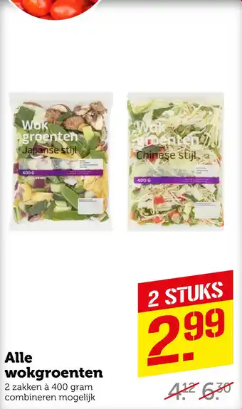 Coop Alle wokgroenten aanbieding