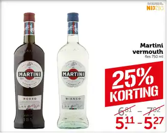 Coop Martini vermouth fles 750 ml aanbieding