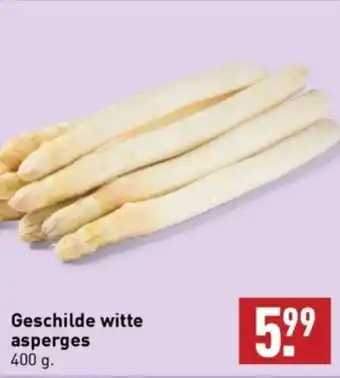 ALDI Geschilde witte asperges 400g aanbieding